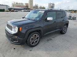 Salvage cars for sale from Copart New Orleans, LA: 2017 Jeep Renegade Limited