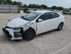 Salvage cars for sale at New Braunfels, TX auction: 2018 Toyota Corolla L