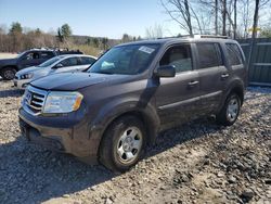 Salvage cars for sale at Candia, NH auction: 2013 Honda Pilot LX
