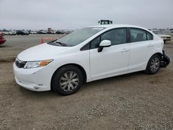 Vehiculos salvage en venta de Copart San Diego, CA: 2012 Honda Civic LX