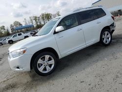 Salvage cars for sale at Spartanburg, SC auction: 2009 Toyota Highlander Limited