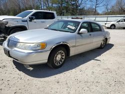Salvage cars for sale at North Billerica, MA auction: 2002 Lincoln Town Car Signature