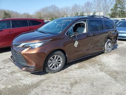 Salvage cars for sale at North Billerica, MA auction: 2023 Toyota Sienna LE
