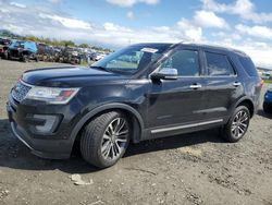 Salvage cars for sale from Copart Eugene, OR: 2017 Ford Explorer Platinum
