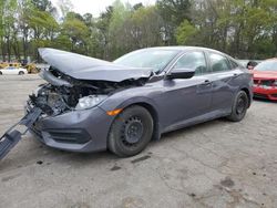 Salvage cars for sale at Austell, GA auction: 2017 Honda Civic LX