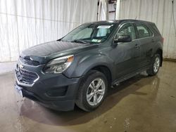 Salvage cars for sale from Copart Central Square, NY: 2017 Chevrolet Equinox LS