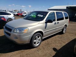 Chevrolet Uplander salvage cars for sale: 2007 Chevrolet Uplander LS