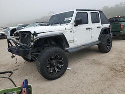 Salvage cars for sale at Greenwell Springs, LA auction: 2018 Jeep Wrangler Unlimited Sport