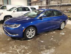 Salvage cars for sale from Copart Eldridge, IA: 2015 Chrysler 200 Limited