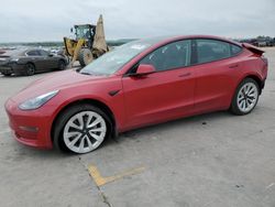 Tesla salvage cars for sale: 2022 Tesla Model 3