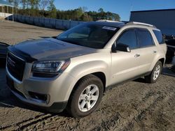 Salvage cars for sale at Spartanburg, SC auction: 2016 GMC Acadia SLE