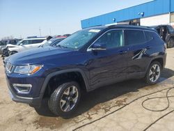 Salvage cars for sale at Woodhaven, MI auction: 2018 Jeep Compass Limited