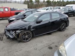 Salvage cars for sale from Copart Exeter, RI: 2021 Honda Civic Sport Touring