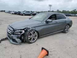 Salvage cars for sale at Houston, TX auction: 2018 Mercedes-Benz C300