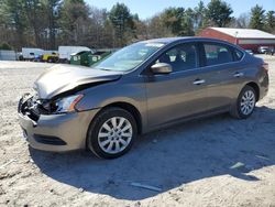 Salvage cars for sale at Mendon, MA auction: 2015 Nissan Sentra S