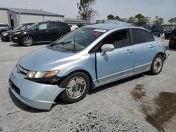 Salvage cars for sale from Copart Tulsa, OK: 2007 Honda Civic Hybrid