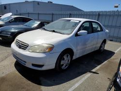 Salvage cars for sale from Copart Vallejo, CA: 2003 Toyota Corolla CE