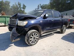 Salvage cars for sale at Ocala, FL auction: 2012 Toyota Tundra Crewmax Limited