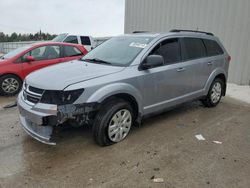 Salvage cars for sale at Franklin, WI auction: 2017 Dodge Journey SE