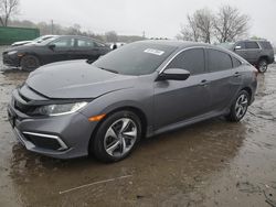 Honda salvage cars for sale: 2021 Honda Civic LX