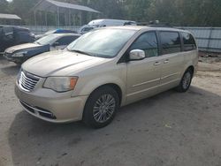 Salvage cars for sale at Savannah, GA auction: 2013 Chrysler Town & Country Touring L