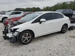 Salvage cars for sale from Copart Houston, TX: 2015 Honda Civic SE
