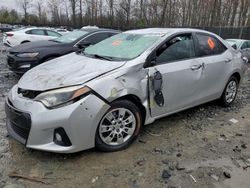 Toyota Corolla L Vehiculos salvage en venta: 2015 Toyota Corolla L