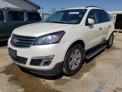 Salvage cars for sale at Pekin, IL auction: 2015 Chevrolet Traverse LT