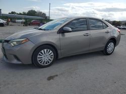 Salvage cars for sale from Copart Orlando, FL: 2015 Toyota Corolla L