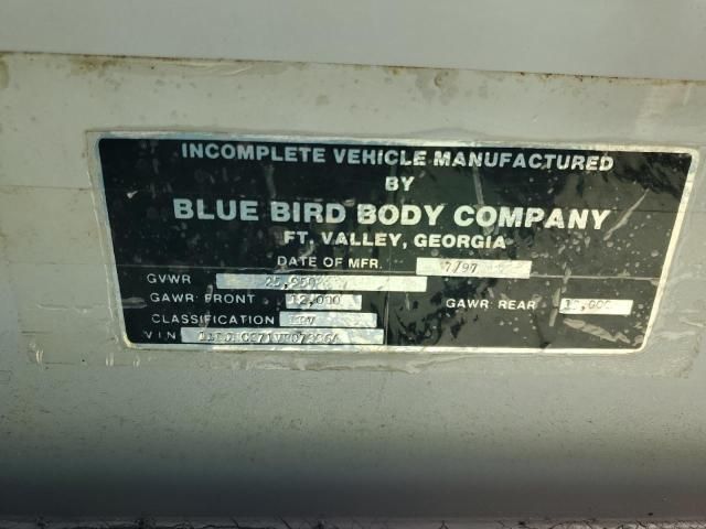 1997 Blue Bird Incomplete Vehicle