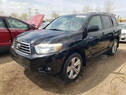 Toyota Highlander salvage cars for sale: 2008 Toyota Highlander Sport