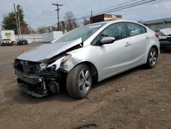 Salvage cars for sale at New Britain, CT auction: 2018 KIA Forte LX