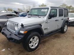 Salvage cars for sale at Elgin, IL auction: 2022 Jeep Wrangler Unlimited Sport