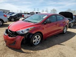 Salvage cars for sale at Elgin, IL auction: 2014 Hyundai Elantra SE