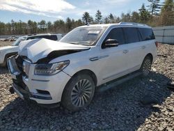Salvage cars for sale at Windham, ME auction: 2018 Lincoln Navigator Reserve