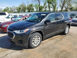 Salvage cars for sale at Bridgeton, MO auction: 2018 Chevrolet Traverse LS