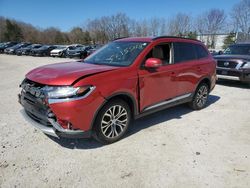 Salvage cars for sale at North Billerica, MA auction: 2016 Mitsubishi Outlander SE