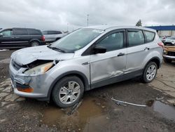 Salvage cars for sale at Woodhaven, MI auction: 2014 Ford Escape S
