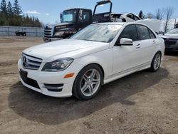 Salvage cars for sale at Bowmanville, ON auction: 2013 Mercedes-Benz C 300 4matic