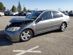 Salvage cars for sale at Rancho Cucamonga, CA auction: 2005 Honda Civic EX