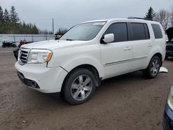 Salvage cars for sale from Copart Bowmanville, ON: 2015 Honda Pilot Touring