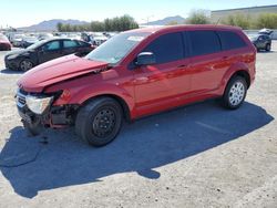 Salvage cars for sale from Copart Las Vegas, NV: 2014 Dodge Journey SE