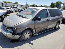 Salvage cars for sale at Sacramento, CA auction: 1998 Toyota Sienna LE