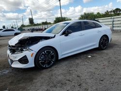 Salvage cars for sale from Copart Miami, FL: 2022 KIA K5 GT Line