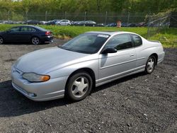 Chevrolet Montecarlo salvage cars for sale: 2001 Chevrolet Monte Carlo SS