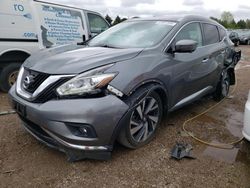 Salvage cars for sale at Elgin, IL auction: 2018 Nissan Murano S