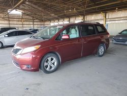 Toyota Sienna le Vehiculos salvage en venta: 2011 Toyota Sienna LE