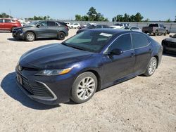 Salvage cars for sale from Copart Houston, TX: 2021 Toyota Camry LE