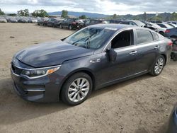 Salvage cars for sale at San Martin, CA auction: 2017 KIA Optima LX