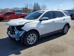 Salvage cars for sale from Copart Ham Lake, MN: 2018 Chevrolet Equinox LT